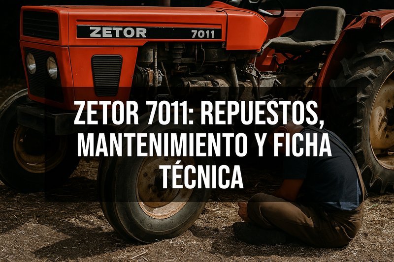 Tractor Zetor 7011 en mantenimiento